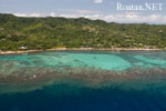 Roatan Coastline Aerial View